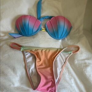 SHEIN Multicolor Shell Bikini Set